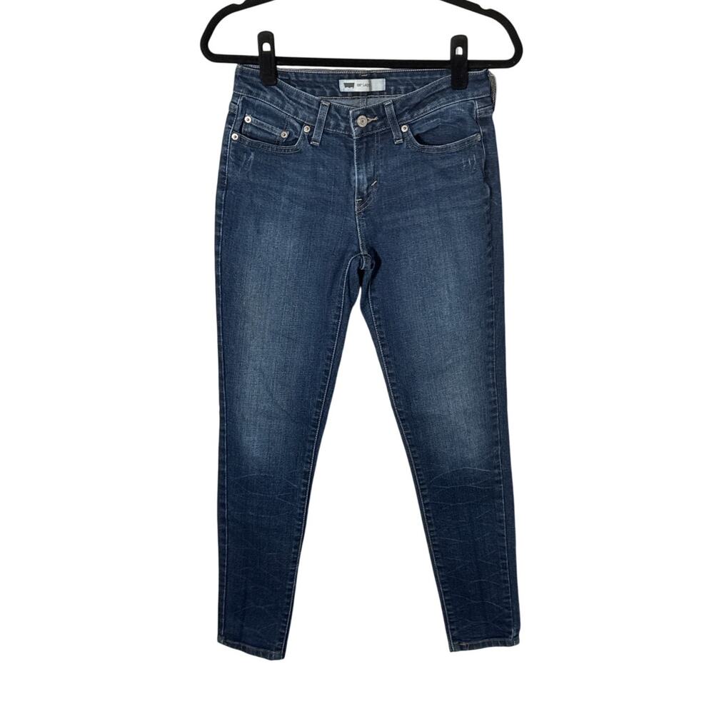 Levis Womens 535 Legging Skinny Jeans Dark Wash Size 7 Juniors‎
